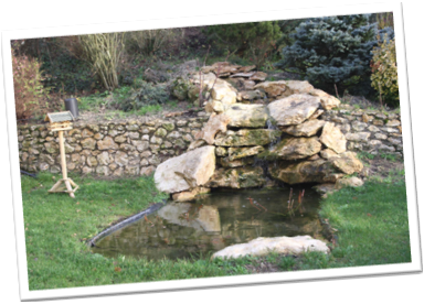 Bassin dans jardin ALAIN BLOQUET